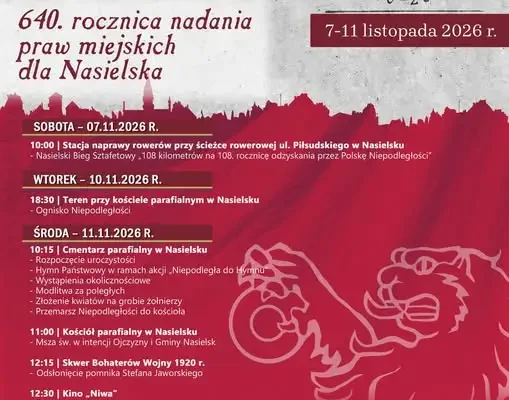 Nasielsk świętuje 108. rocznicę niepodległości i 640-lecie praw miejskich